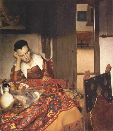 Johannes Vermeer: A Girl Asleep, around 1657